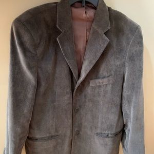 Michael Brandon brown corduroy blazer sport coat L